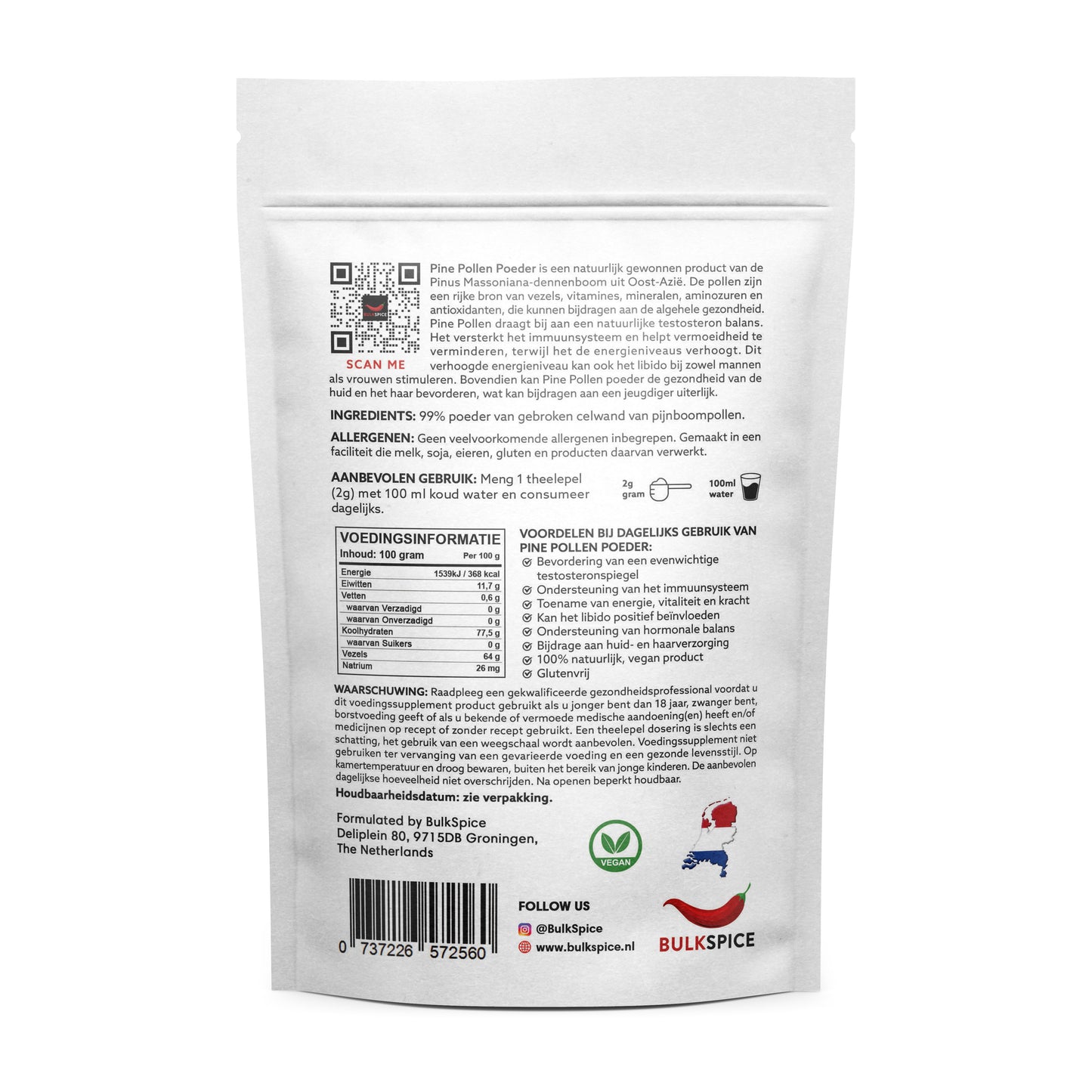 6 maanden voorraad Pine Pollen Powder - 25% korting